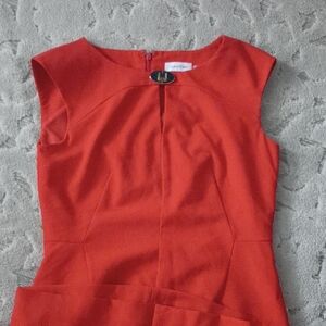 Calvin Klein Vibrant Red Mini Dress